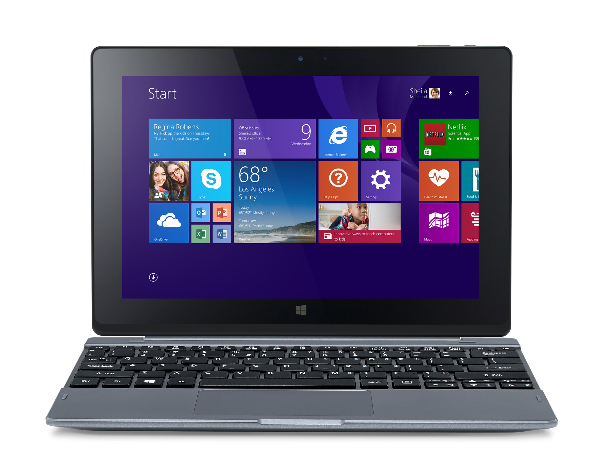 ACER One 10 S1002-17WT, Tablet, 32 GB, 10,1 Zoll, Gun Metal
