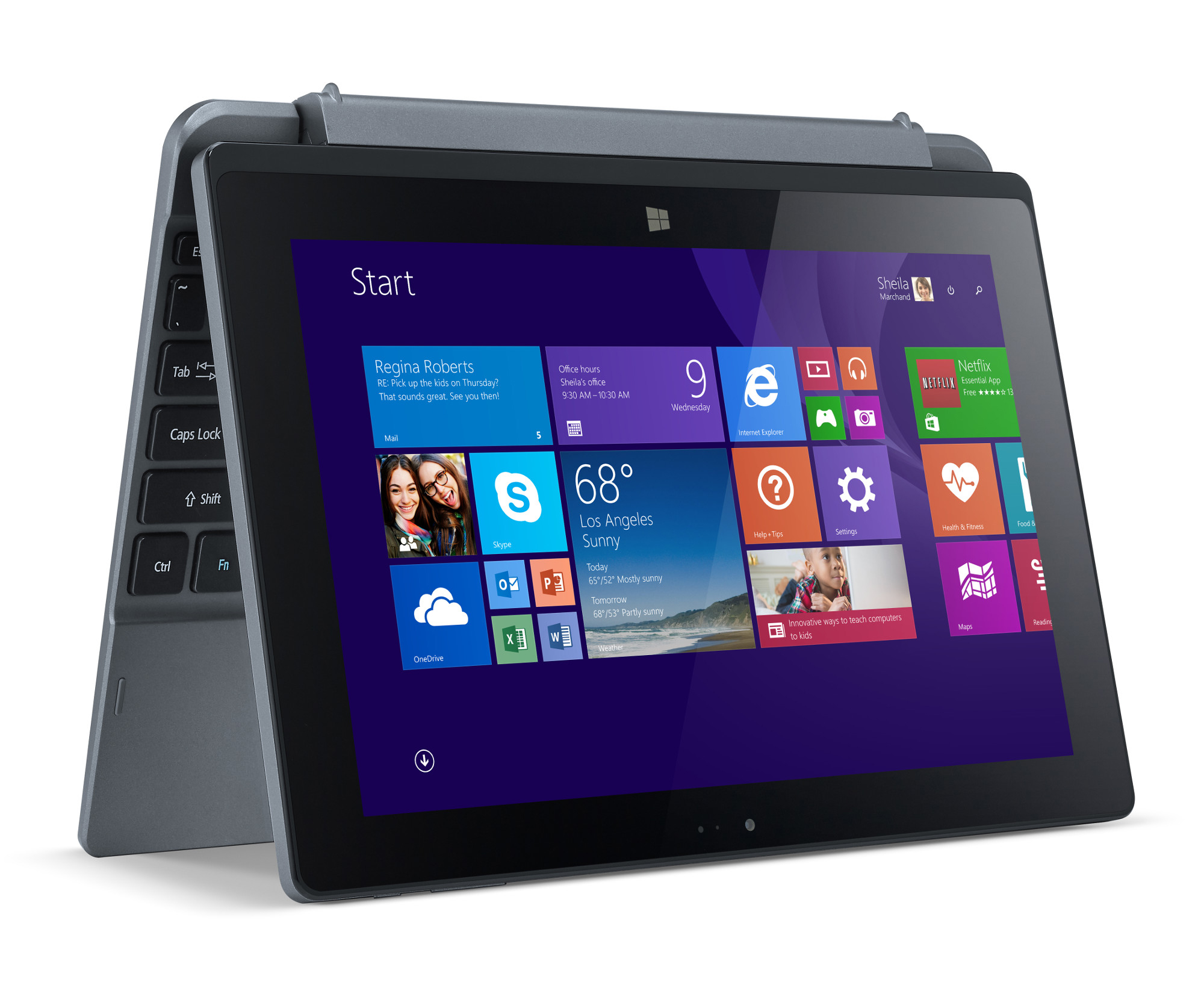 ACER One 10 S1002-17WT, Tablet, 32 GB, 10,1 Zoll, Gun Metal