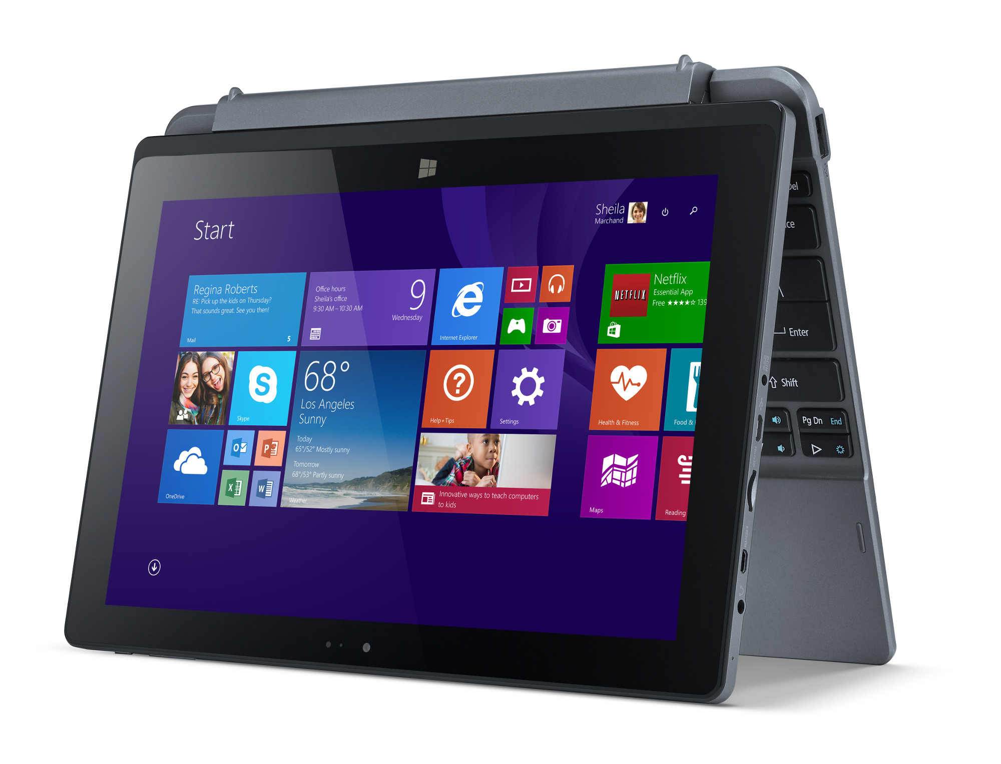 ACER One 10 S1002-17WT, Tablet, 32 GB, 10,1 Zoll, Gun Metal