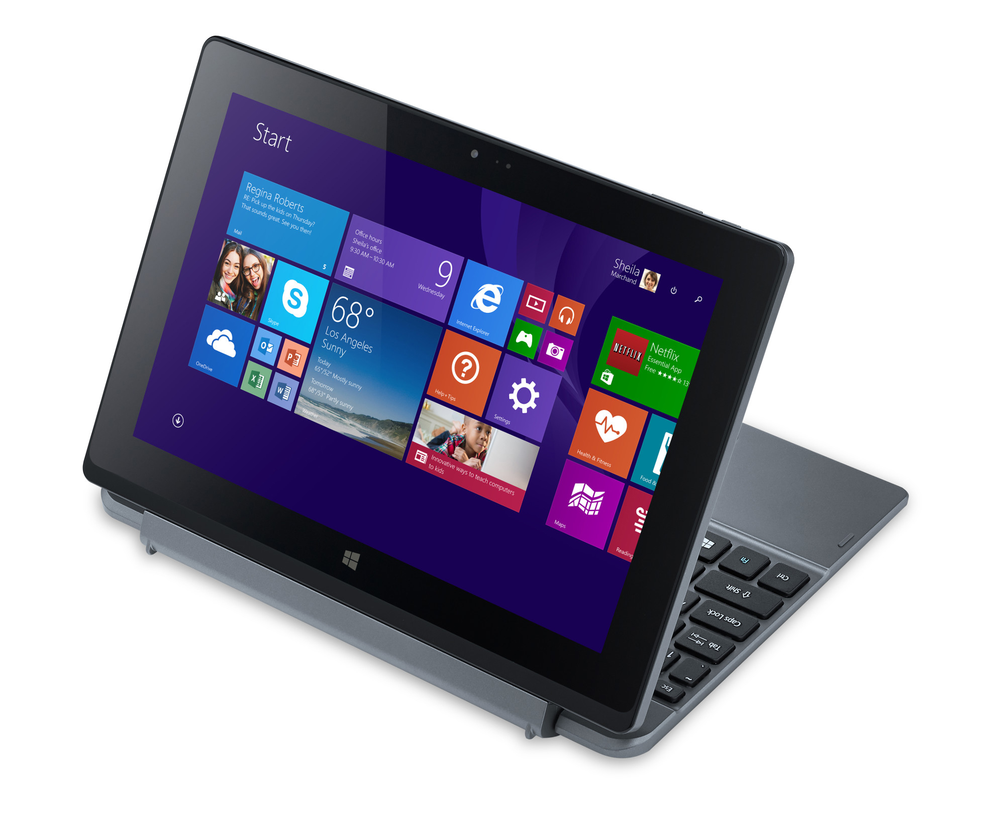 ACER One 10 S1002-17WT, Tablet, 32 GB, 10,1 Zoll, Gun Metal