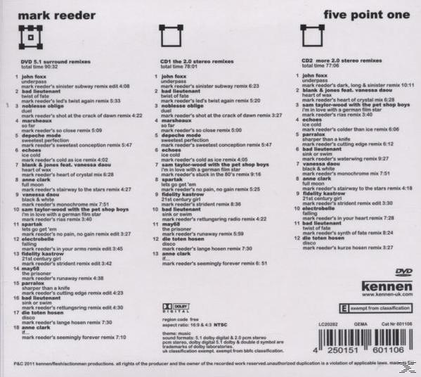 VARIOUS - Five Point One (By Mark Reeder)  - (DVD + CD)