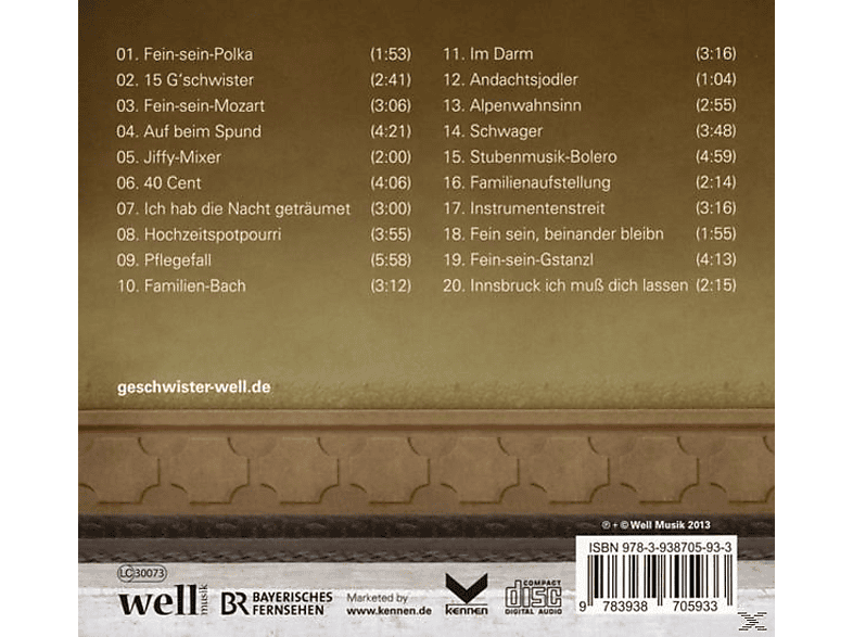 Thumbnail - Geschwister Well - Fein Sein, Beinander Bleibn (CD)