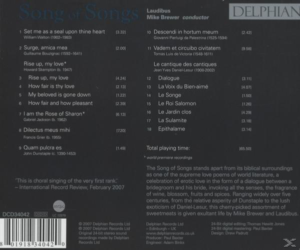 Mike Laudibus/brewer - Song Of Songs  - (CD)