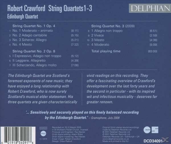 The Edinburgh Quartet - Streichquartette 1-3  - (CD)