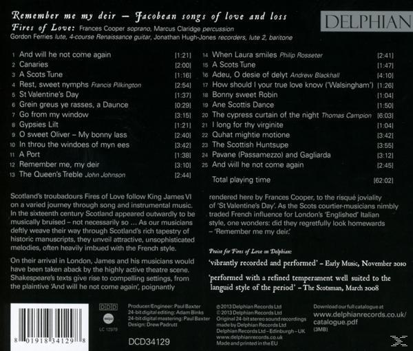Fires Of Love - Remember Me My Deir  - (CD)
