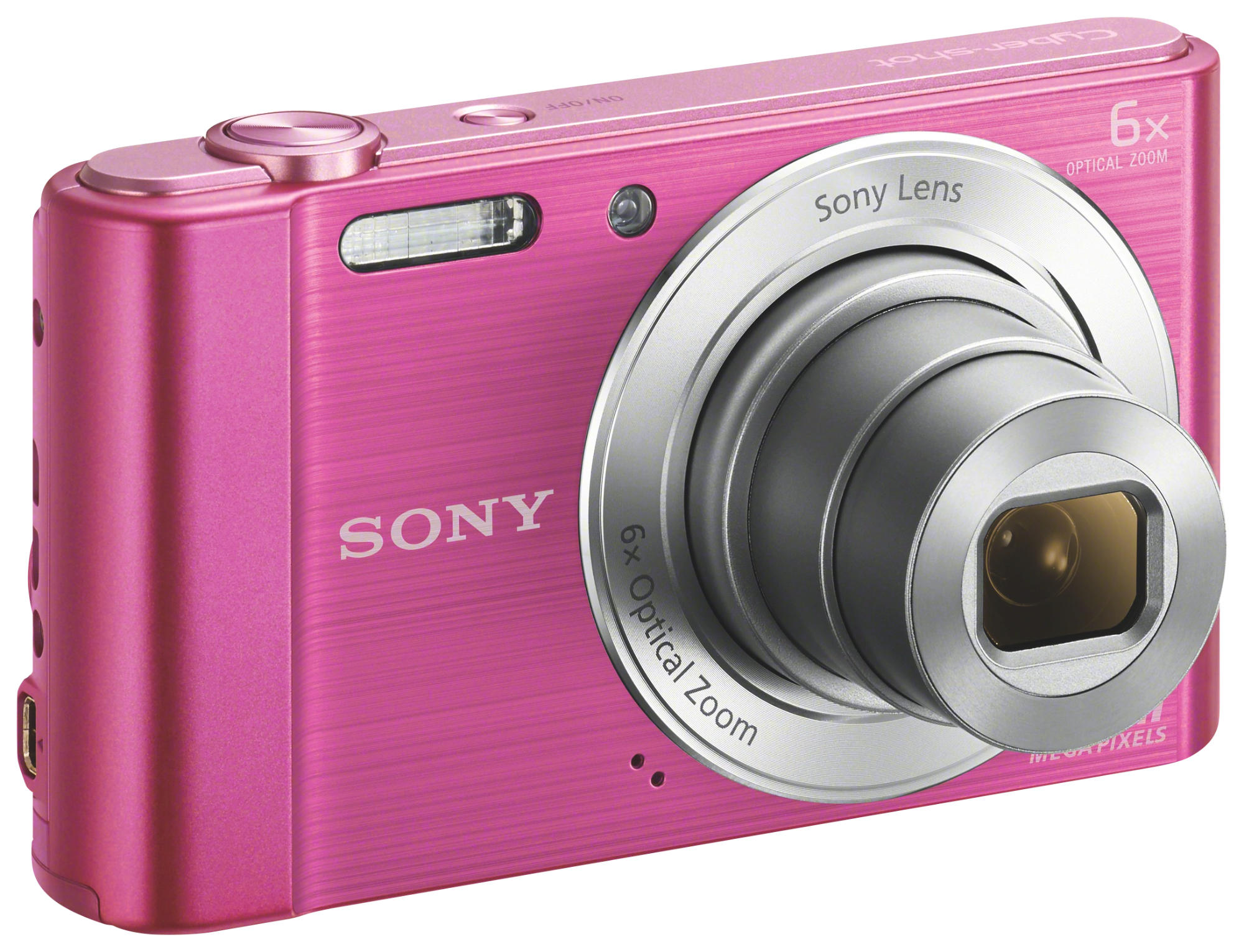 Cámara Compacta Sony dscw810 rosa camara digital w810 20.1mpx dscw810p de 20.1 pantalla 2.7 zoom 6x estabilizador cybershot pk 100 3200 201