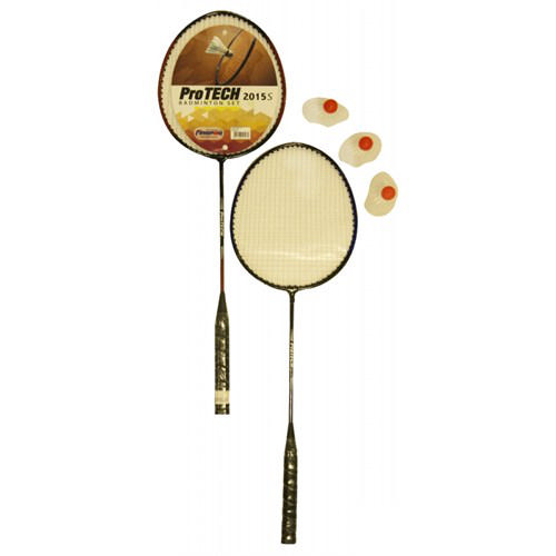 PROTECH 2015S Badminton Seti 2 Raket + 3 Badminton Topu + Taşıma Çantası