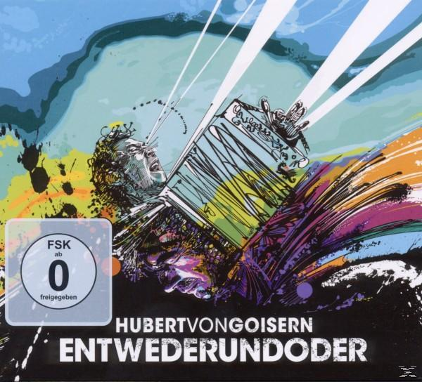 Albumcover für das Album von Hubert von Goisern mit einer Illustration eines Mannes und Text.