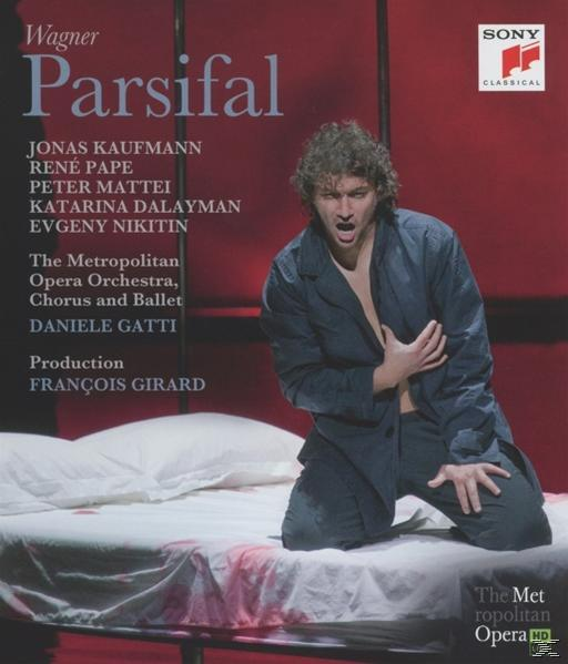 Opera album borító egy férfival térdelve az ágyon, sírva. A címe 'Parsifal'. Sony Classical logó.