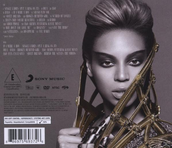 Beyonce Album-Rückseite, Nahaufnahme.