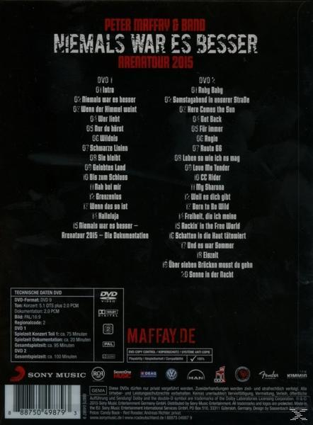 Peter Maffay - Niemals War Es Besser (Live)  - (DVD)