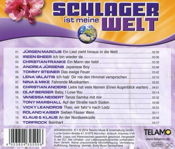 VARIOUS - Schlager Ist Meine Welt  - (CD)