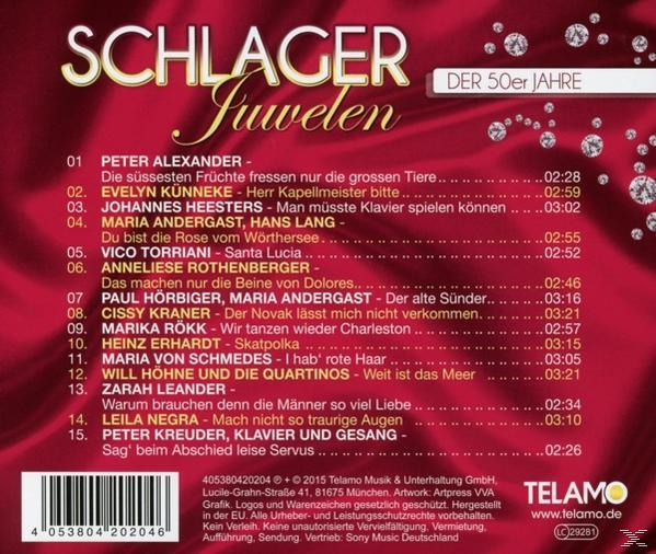 VARIOUS - Jahre 50er Schlagerjuwelen Der (CD) -