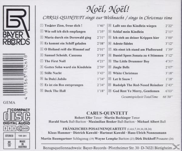 Carus-quintett - Noel,Noel-Carus-Quintett Zur Weihnacht  - (CD)
