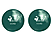 EBRULI Yeşil İkili 1 kg (2 x 0,5) Pilates Ağırlık Topu