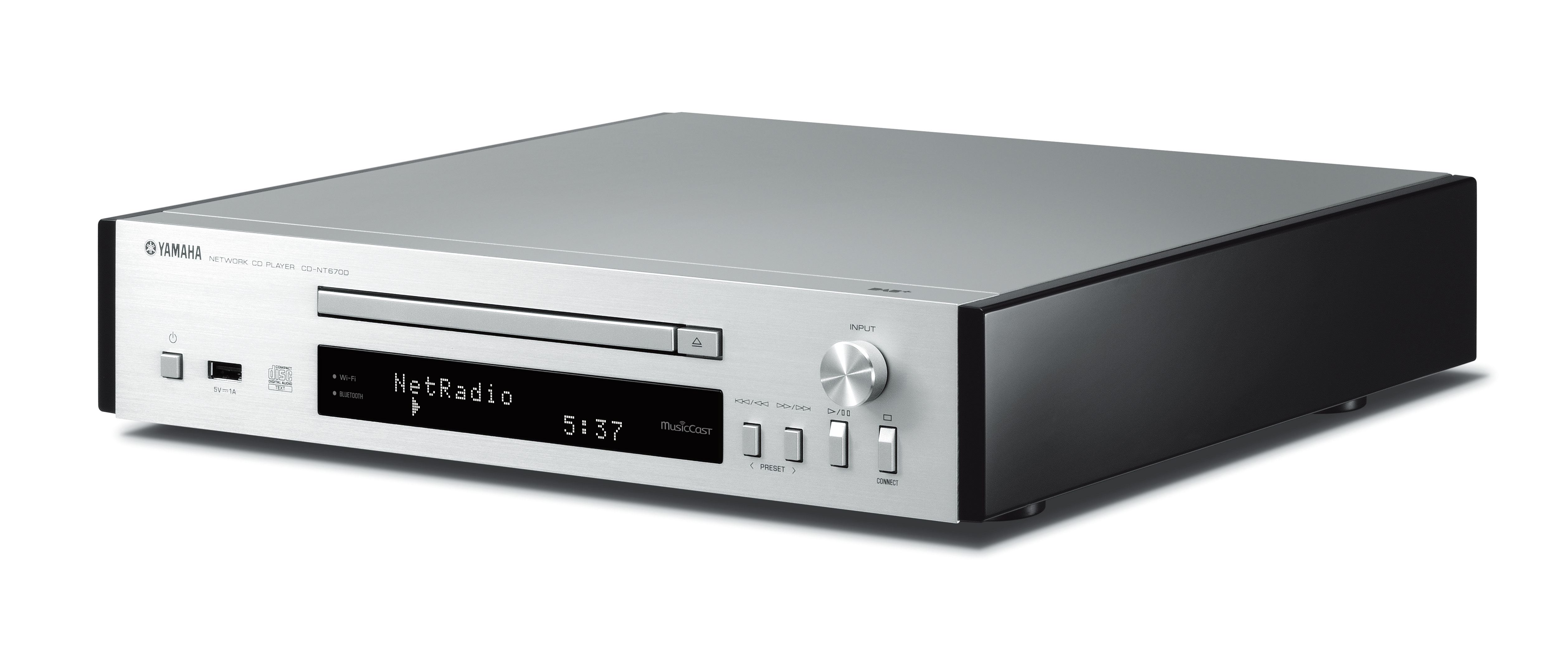 YAMAHA CD-NT670D  Netzwerk CD-Spieler mit MusicCast, Silber