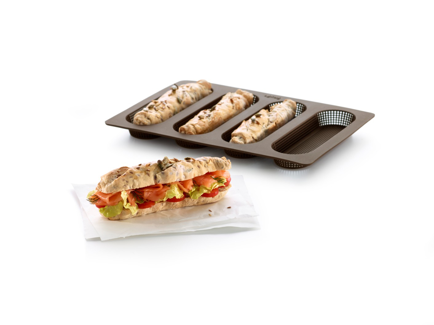 LEKUE 0203100M10M017 Mini Baguette Form