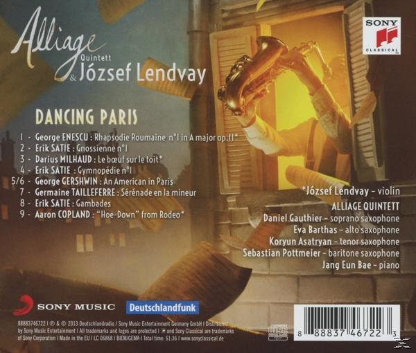 József Lendvay, Alliage Quintett - Dancing Paris  - (CD)