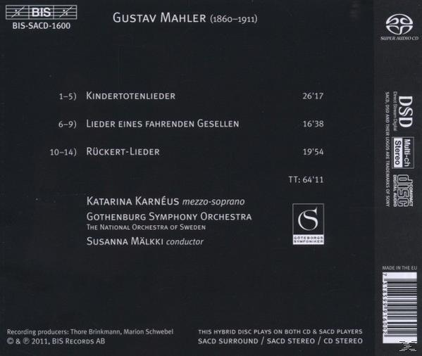 Katarina & Gothenburg Symphony Orchest Karneus - Orchesterlieder  - (SACD Hybrid)