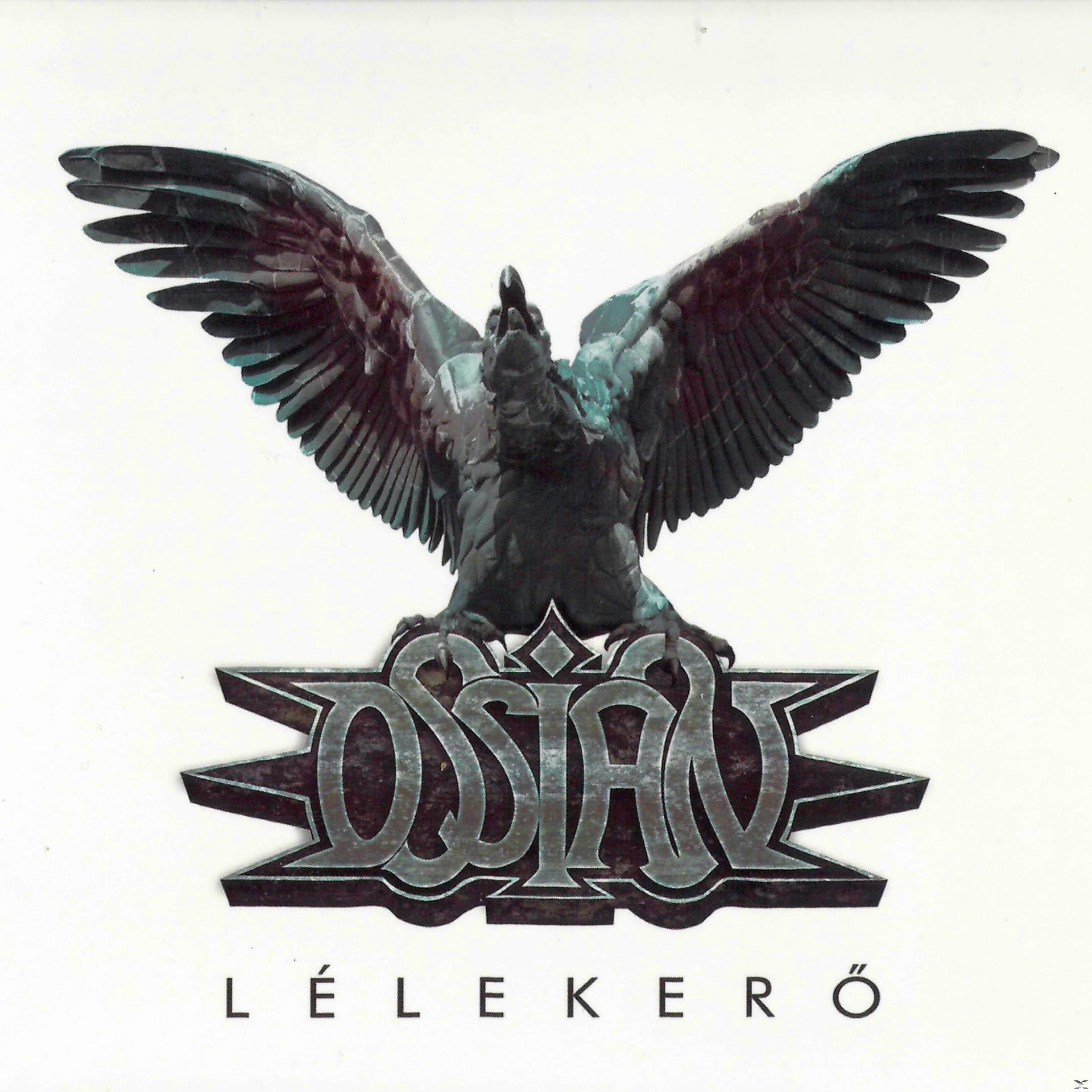 Album borító, ezüst sas kiterjesztett szárnyakkal, Ossian logó felett.