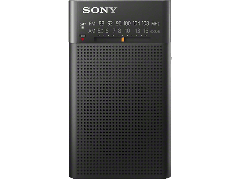 SONY ICF-P26 Tragbares Radio, Analog, FM, Schwarz MW