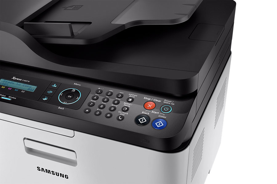 SAMSUNG Xpress C480FW Farblaser 4-in-1 Laser-Multifunktionsdrucker (Farbe) WLAN Netzwerkfähig
