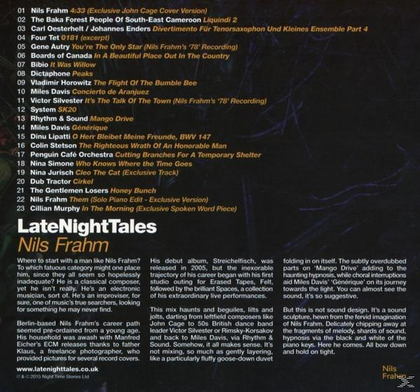 Nils Frahm, VARIOUS - Late (CD) Tales Night - (Cd+Mp3)