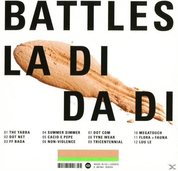 CD cover with black background and text. There is a brown shape.