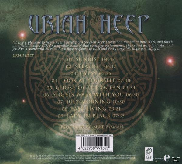 Albumcover mit Text, einem Logo und einem Design mit einem kreisförmigen keltischen Knotenmuster.