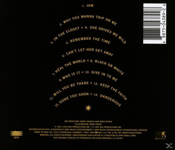 CD-Cover mit Titelliste auf schwarzem Hintergrund, weißer Text und ein Stern.