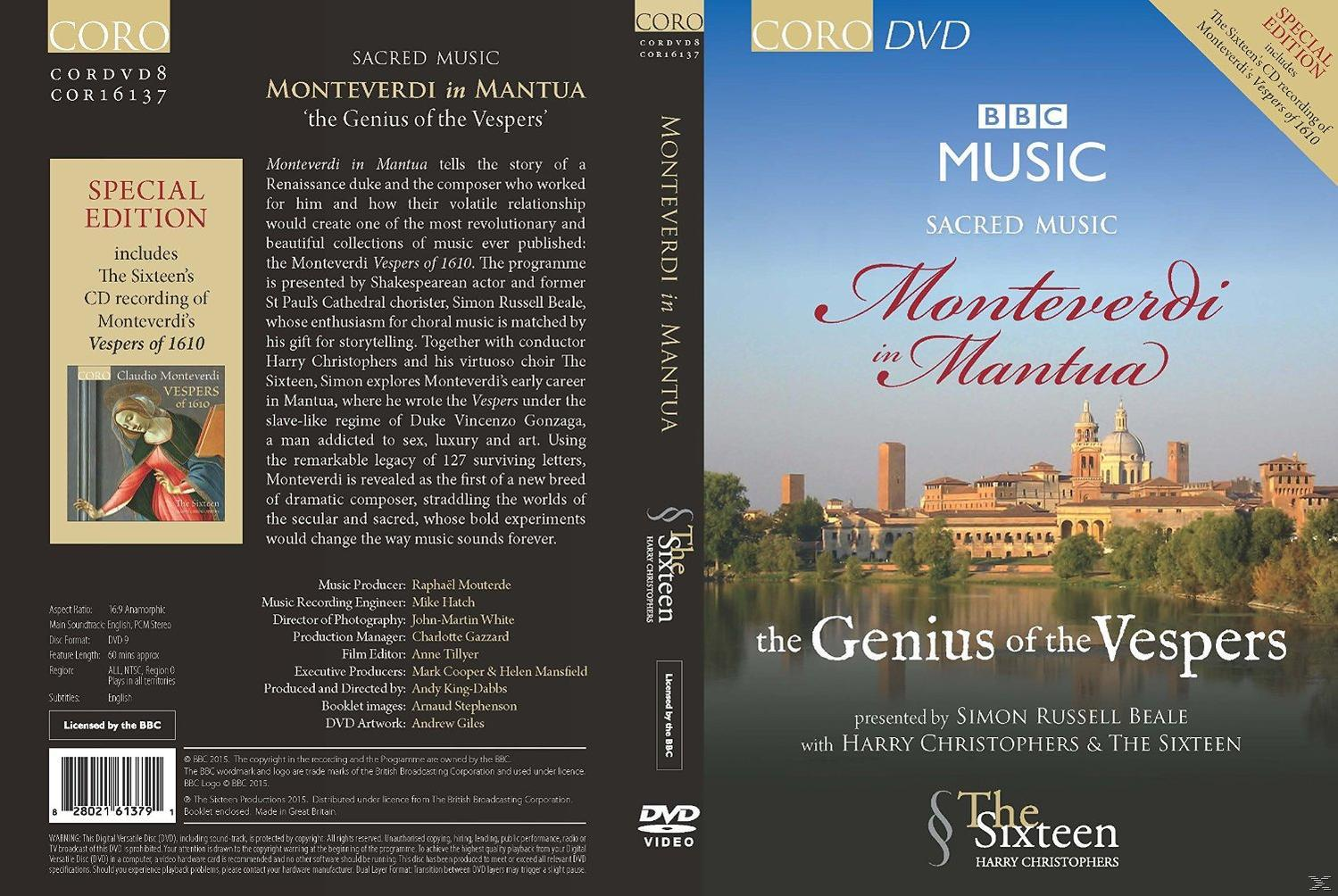 Sixteen + The Cd-Version) Monteverdi CD) - Mantua (DVD - (Dvd+2 In