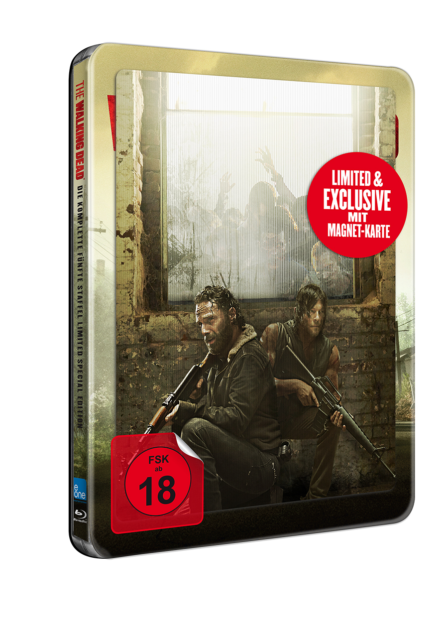 The Walking Dead - Staffel 5 - Exklusives Steelbook uncut mit Lenticular (6 Discs) Blu-ray