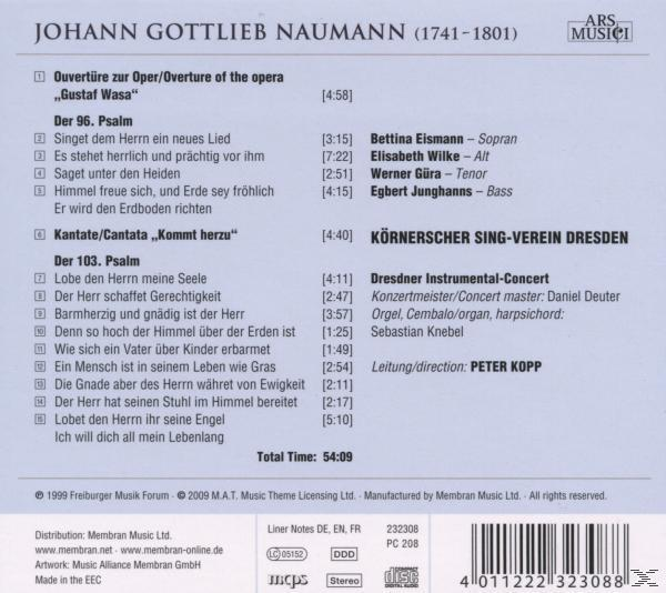 Neuer Koernerscher Sing-verein & Kopp - Psalm 96 & 103  - (CD)