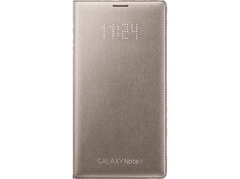 Galaxy EF-NN910, LED Bookcover, Gold Wallet Note 4, Samsung, SAMSUNG