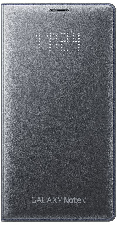 Flip Note 4, EF-NN910 Galaxy LED SAMSUNG Wallet , Note Schwarz für 4, Galaxy Samsung, charcoal