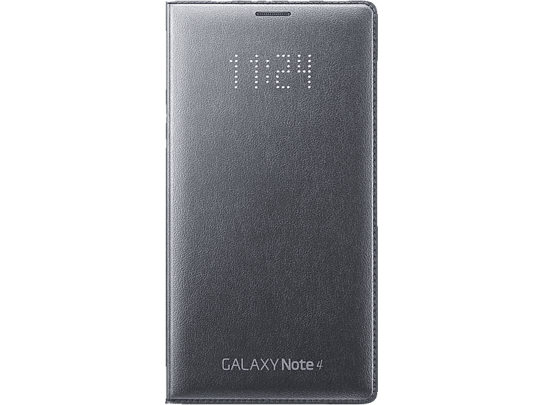 SAMSUNG LED Flip Wallet EF-NN910 für Galaxy Note 4, charcoal , Samsung, Galaxy Note 4, Schwarz