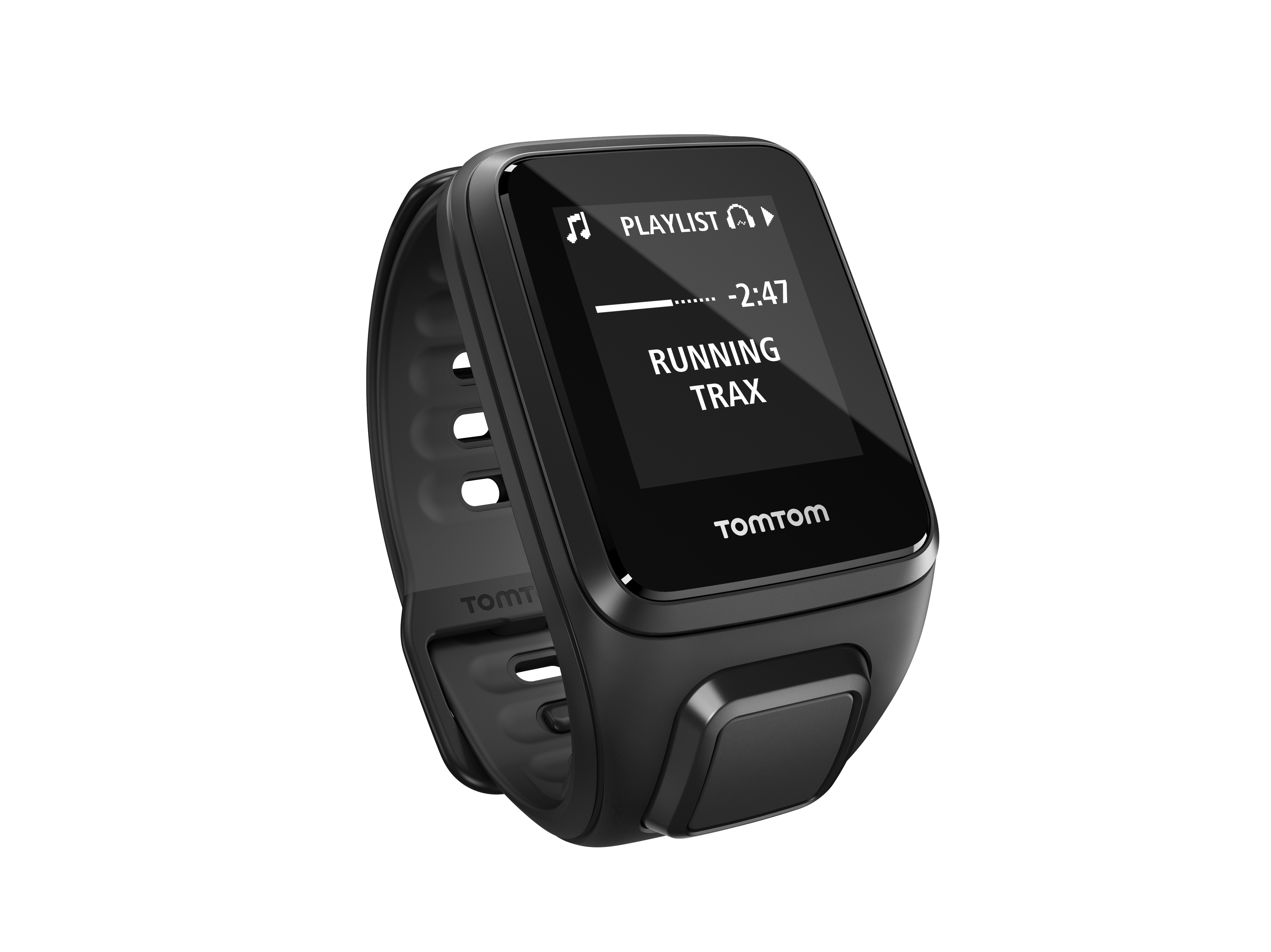TOMTOM Spark Music Small inkl. Bluetooth-Ohrhörer, Fitness Tracker, S (121-175 mm), Schwarz