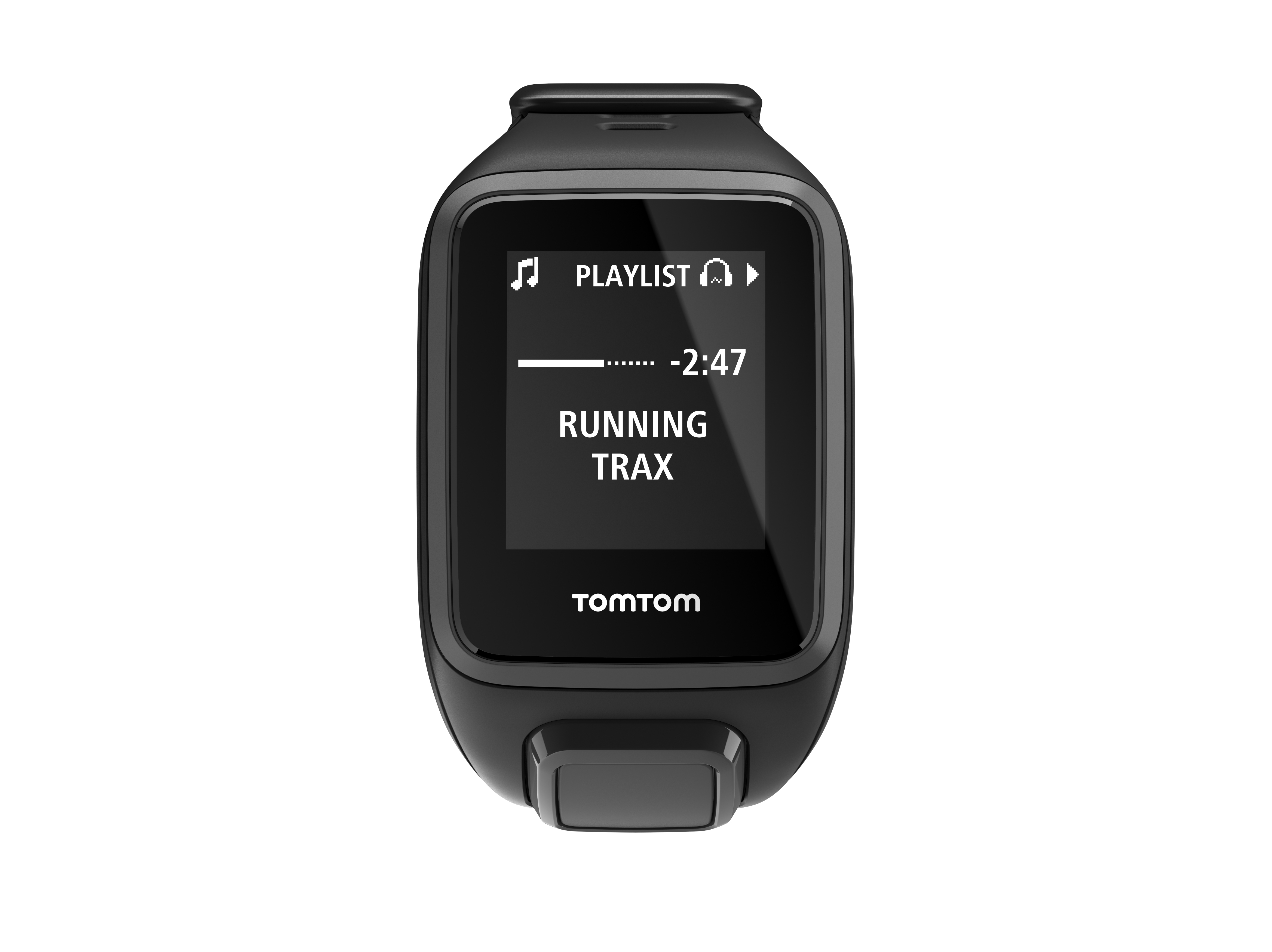 TOMTOM Spark Music Small inkl. Bluetooth-Ohrhörer, Fitness Tracker, S (121-175 mm), Schwarz