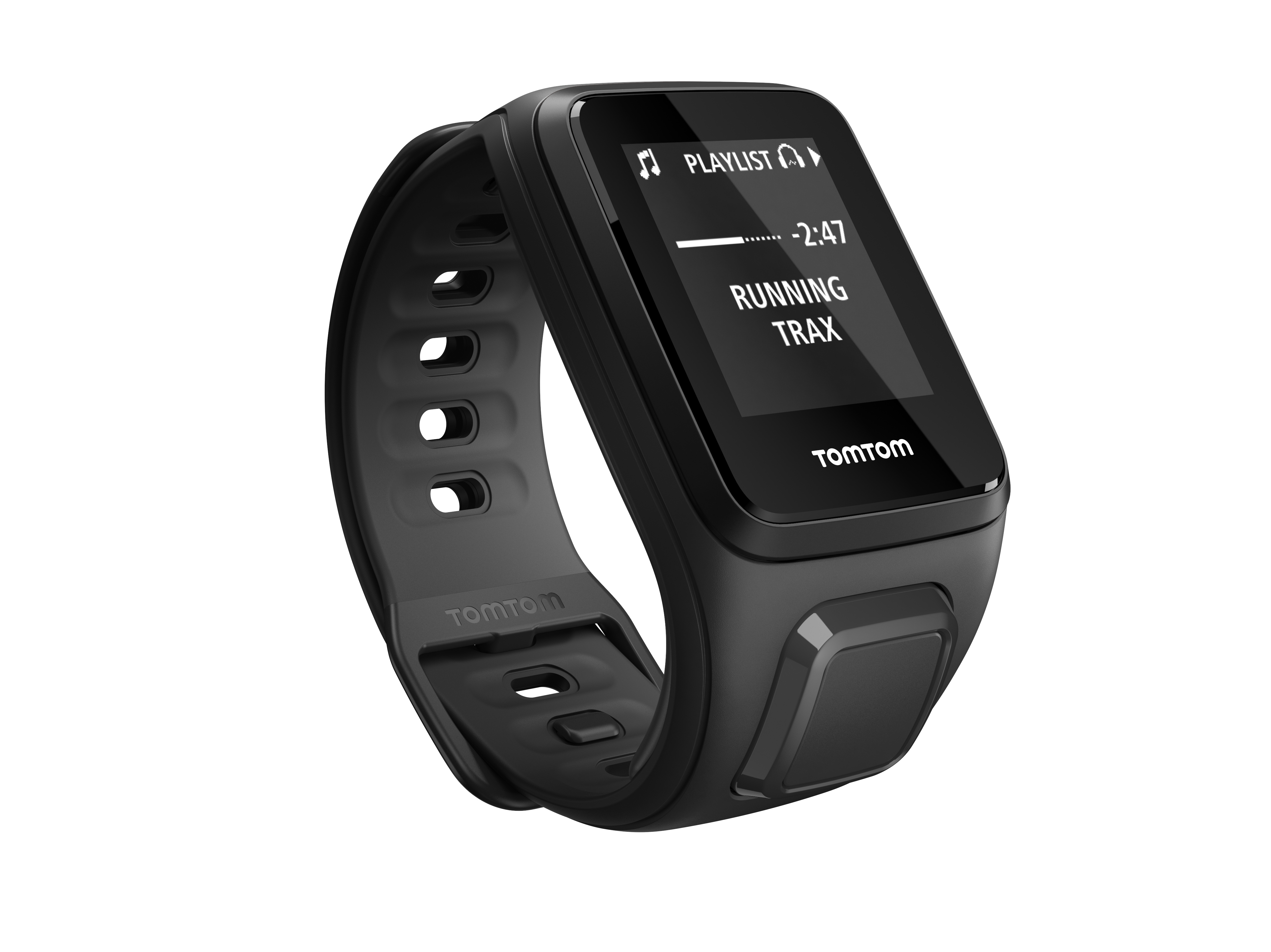 TOMTOM Spark Music Small inkl. Bluetooth-Ohrhörer, Fitness Tracker, S (121-175 mm), Schwarz