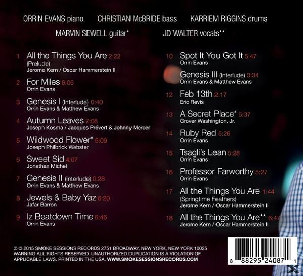 Orrin Evans - The Evolution Of Oneself  - (CD)