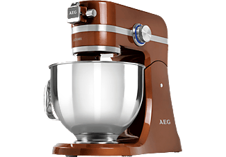 AEG KM 4900 UltraMix Küchenmaschine Alpha Bronze/Metallic (Rührschüsselkapazität: 4,8 Liter, 1000 Watt)