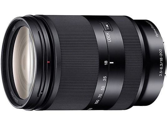 SONY Objectif standard E 18–200 mm F3.5–6.3 OSS (SEL18200LE)