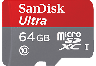 SANDISK Ultra Android microSD 64GB + SD Adaptör 80MB/s Class 10 Hafıza Kartı