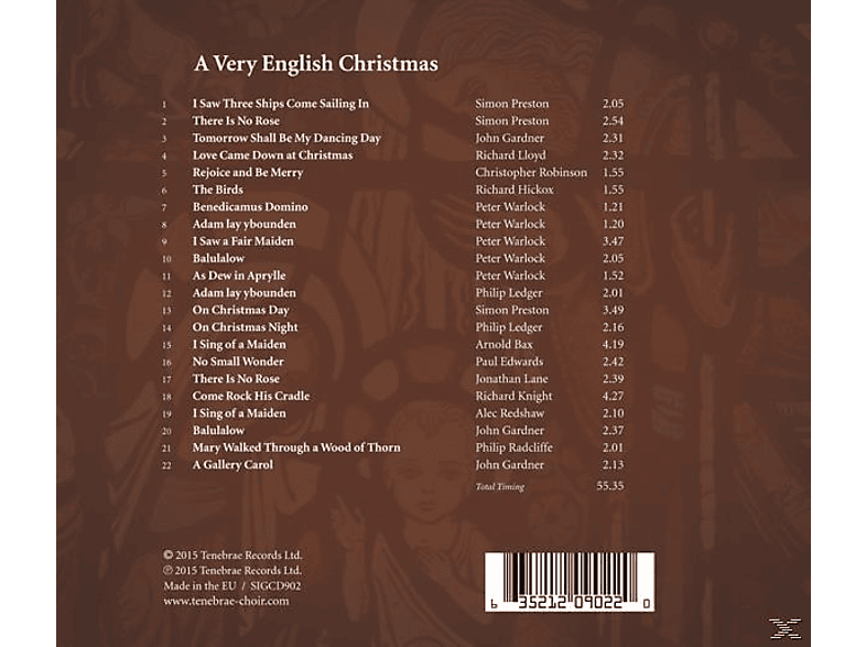 Nigel Short, Tenebrae A Very English Christmas (CD) Nigel Short