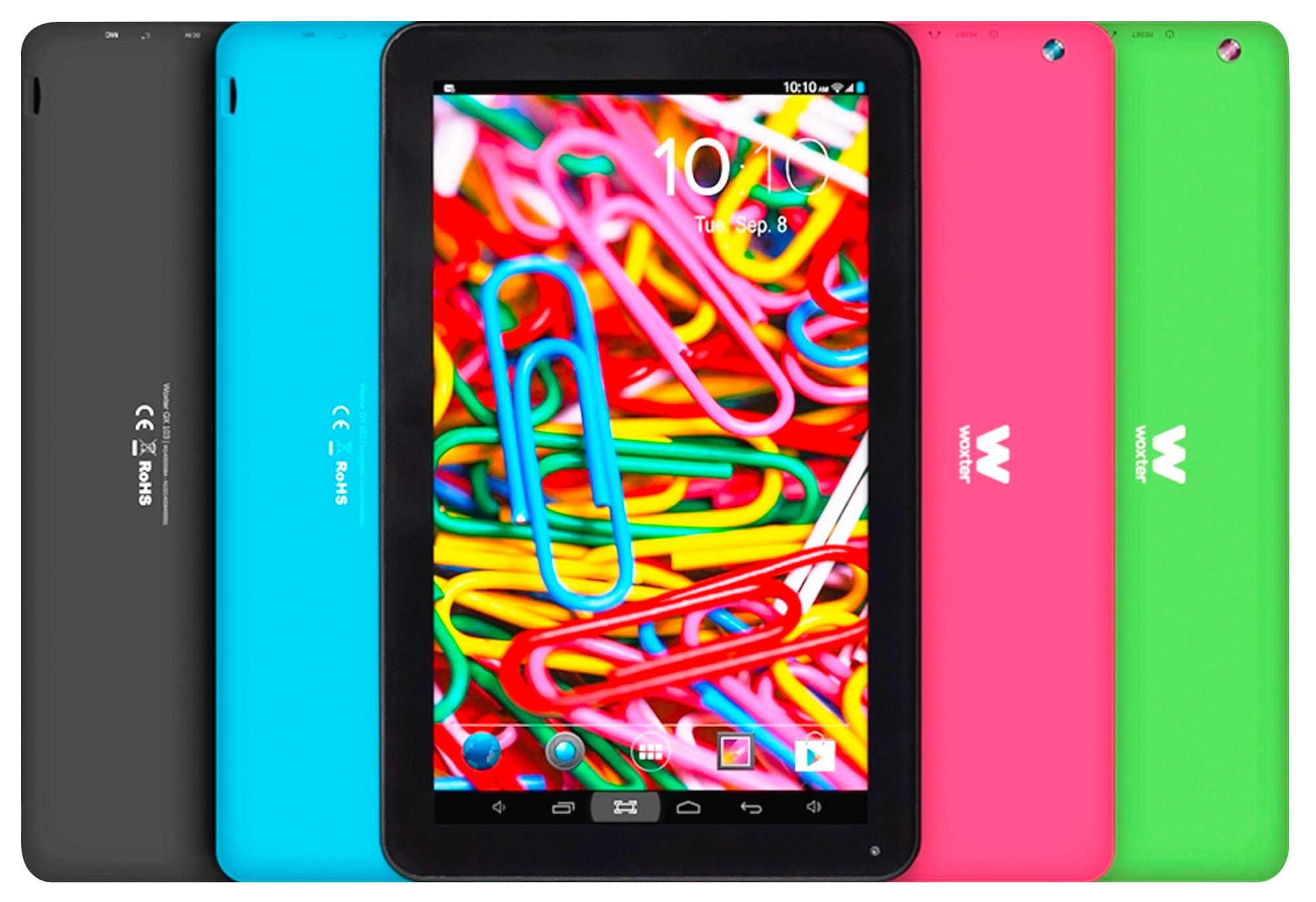 Tablet - Woxter QX103 Negro, Quad Core, 8GB y 2 cámaras