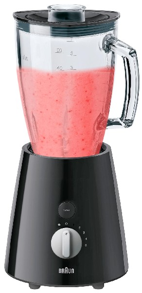 BRAUN TributeCollection JB 3060 BK Standmixer Schwarz/Silber/Transparent (800 Watt, 1.75 l)