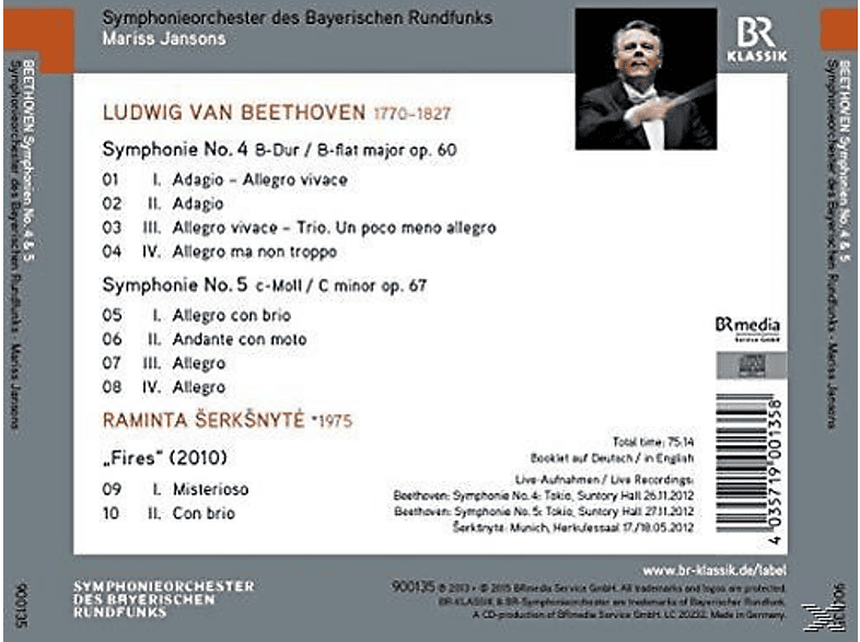 Thumbnail - Symphonieorchester Des Bayerischen Rundfunks - Sinfonie 4 & 5 (CD)