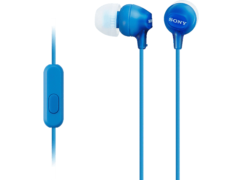 Sony MDR-EX15AP bedrade oordopjes Blauw