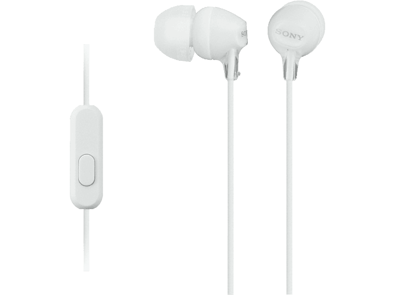 Sony MDR-EX15AP bedrade oordopjes Wit