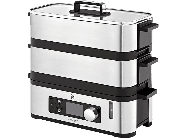 WMF Küchenminis Vitalis E Dampfgarer (900 Watt, 2,15 l, Cromargan matt)